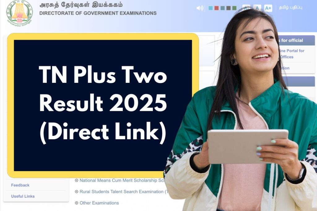 TN Plus Two Result 2025: tnresults.nic.in Tamil Nadu 12th Class Marksheet